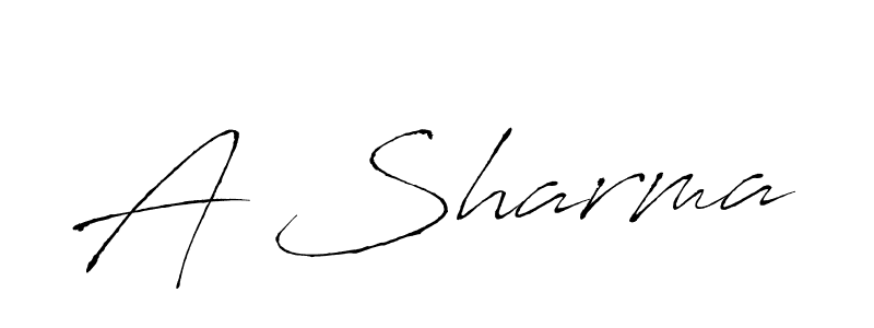 How to Draw A Sharma signature style? Antro_Vectra is a latest design signature styles for name A Sharma. A Sharma signature style 6 images and pictures png