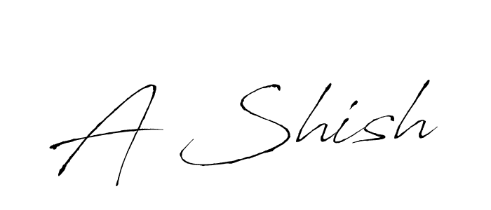 You should practise on your own different ways (Antro_Vectra) to write your name (A Shish) in signature. don't let someone else do it for you. A Shish signature style 6 images and pictures png