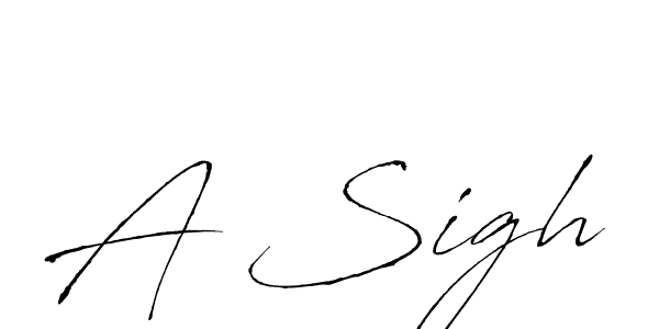 How to Draw A Sigh signature style? Antro_Vectra is a latest design signature styles for name A Sigh. A Sigh signature style 6 images and pictures png