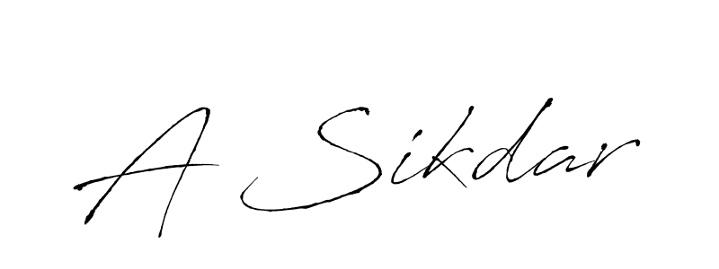 How to make A Sikdar name signature. Use Antro_Vectra style for creating short signs online. This is the latest handwritten sign. A Sikdar signature style 6 images and pictures png