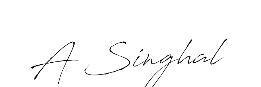 The best way (Antro_Vectra) to make a short signature is to pick only two or three words in your name. The name A Singhal include a total of six letters. For converting this name. A Singhal signature style 6 images and pictures png