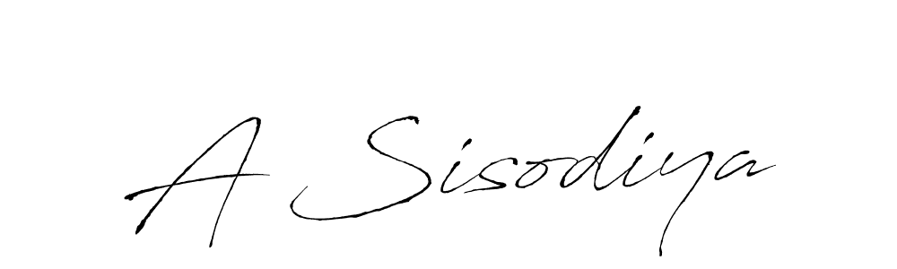 Antro_Vectra is a professional signature style that is perfect for those who want to add a touch of class to their signature. It is also a great choice for those who want to make their signature more unique. Get A Sisodiya name to fancy signature for free. A Sisodiya signature style 6 images and pictures png