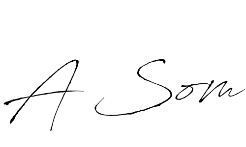 You should practise on your own different ways (Antro_Vectra) to write your name (A Som) in signature. don't let someone else do it for you. A Som signature style 6 images and pictures png