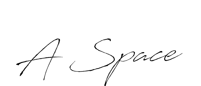 A Space stylish signature style. Best Handwritten Sign (Antro_Vectra) for my name. Handwritten Signature Collection Ideas for my name A Space. A Space signature style 6 images and pictures png