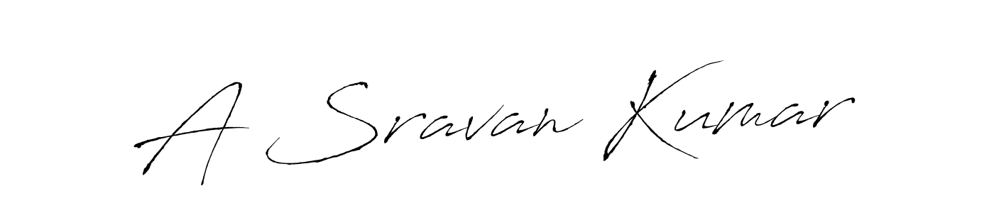 Make a beautiful signature design for name A Sravan Kumar. With this signature (Antro_Vectra) style, you can create a handwritten signature for free. A Sravan Kumar signature style 6 images and pictures png