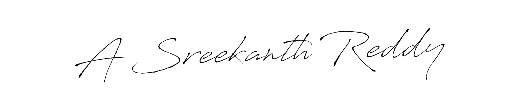 This is the best signature style for the A Sreekanth Reddy name. Also you like these signature font (Antro_Vectra). Mix name signature. A Sreekanth Reddy signature style 6 images and pictures png