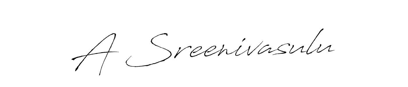 Create a beautiful signature design for name A Sreenivasulu. With this signature (Antro_Vectra) fonts, you can make a handwritten signature for free. A Sreenivasulu signature style 6 images and pictures png