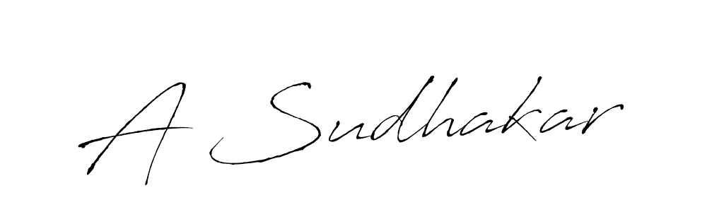 How to make A Sudhakar signature? Antro_Vectra is a professional autograph style. Create handwritten signature for A Sudhakar name. A Sudhakar signature style 6 images and pictures png