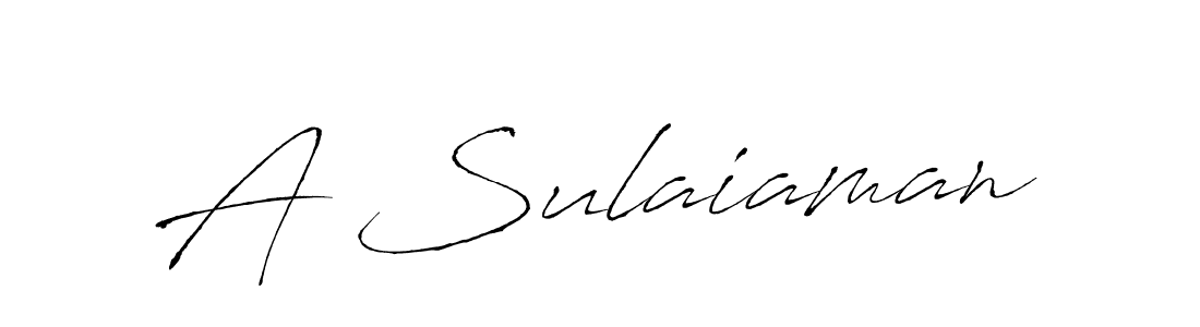 Also You can easily find your signature by using the search form. We will create A Sulaiaman name handwritten signature images for you free of cost using Antro_Vectra sign style. A Sulaiaman signature style 6 images and pictures png