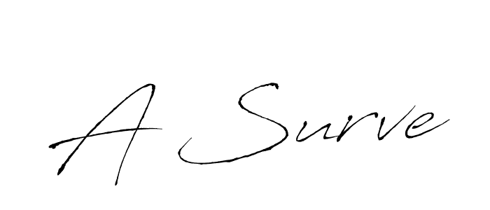 Similarly Antro_Vectra is the best handwritten signature design. Signature creator online .You can use it as an online autograph creator for name A Surve. A Surve signature style 6 images and pictures png