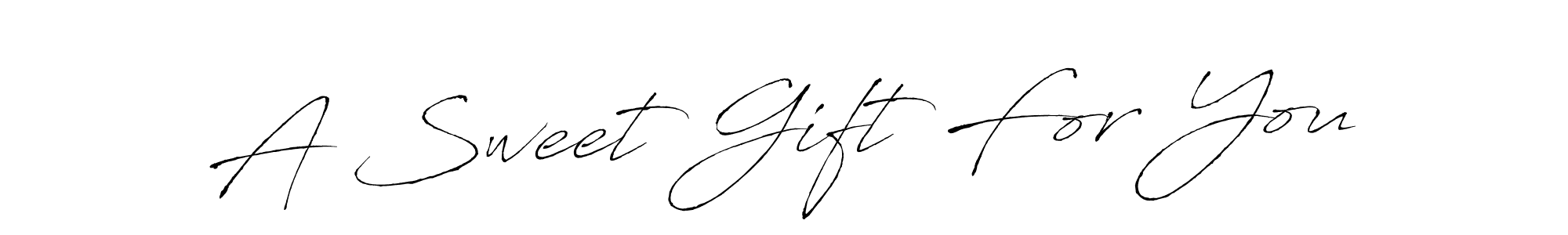 Use a signature maker to create a handwritten signature online. With this signature software, you can design (Antro_Vectra) your own signature for name A Sweet Gift For You. A Sweet Gift For You signature style 6 images and pictures png