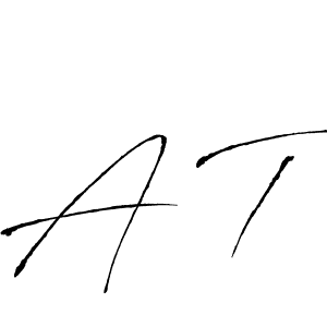 Antro_Vectra is a professional signature style that is perfect for those who want to add a touch of class to their signature. It is also a great choice for those who want to make their signature more unique. Get A T name to fancy signature for free. A T signature style 6 images and pictures png