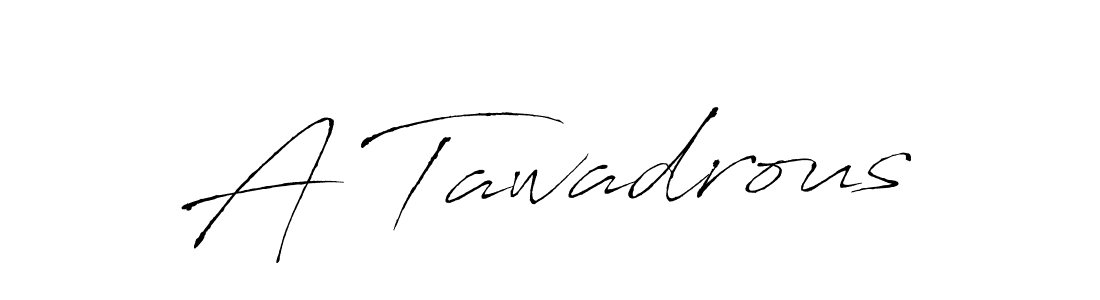 The best way (Antro_Vectra) to make a short signature is to pick only two or three words in your name. The name A Tawadrous include a total of six letters. For converting this name. A Tawadrous signature style 6 images and pictures png