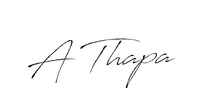 Also You can easily find your signature by using the search form. We will create A Thapa name handwritten signature images for you free of cost using Antro_Vectra sign style. A Thapa signature style 6 images and pictures png