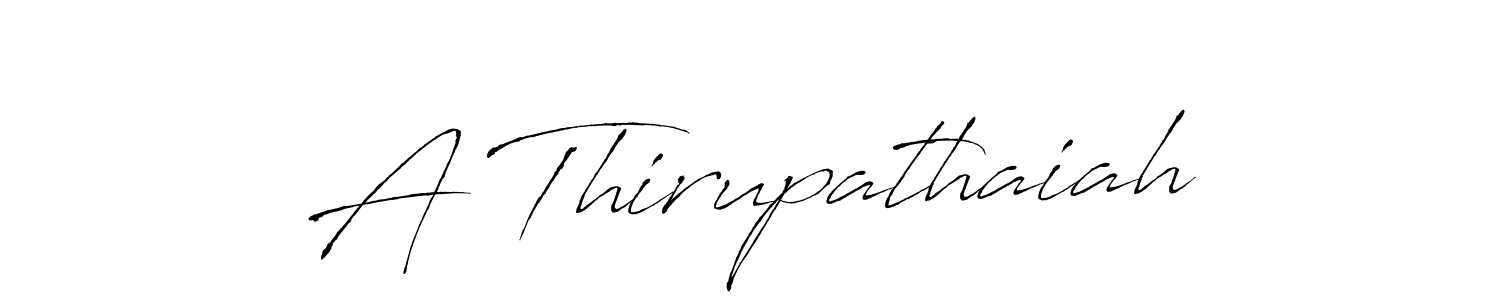 How to make A Thirupathaiah name signature. Use Antro_Vectra style for creating short signs online. This is the latest handwritten sign. A Thirupathaiah signature style 6 images and pictures png