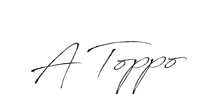 How to make A Toppo name signature. Use Antro_Vectra style for creating short signs online. This is the latest handwritten sign. A Toppo signature style 6 images and pictures png