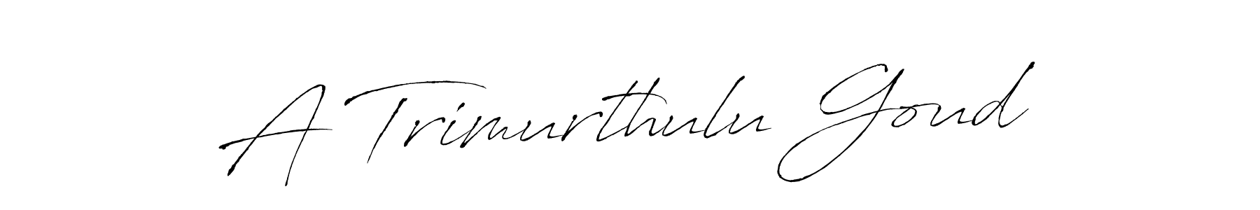 How to make A Trimurthulu Goud signature? Antro_Vectra is a professional autograph style. Create handwritten signature for A Trimurthulu Goud name. A Trimurthulu Goud signature style 6 images and pictures png