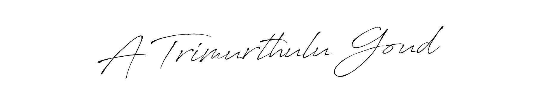 Use a signature maker to create a handwritten signature online. With this signature software, you can design (Antro_Vectra) your own signature for name A Trimurthulu Goud. A Trimurthulu Goud signature style 6 images and pictures png