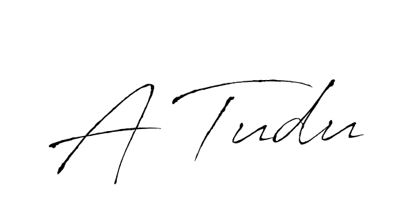 A Tudu stylish signature style. Best Handwritten Sign (Antro_Vectra) for my name. Handwritten Signature Collection Ideas for my name A Tudu. A Tudu signature style 6 images and pictures png