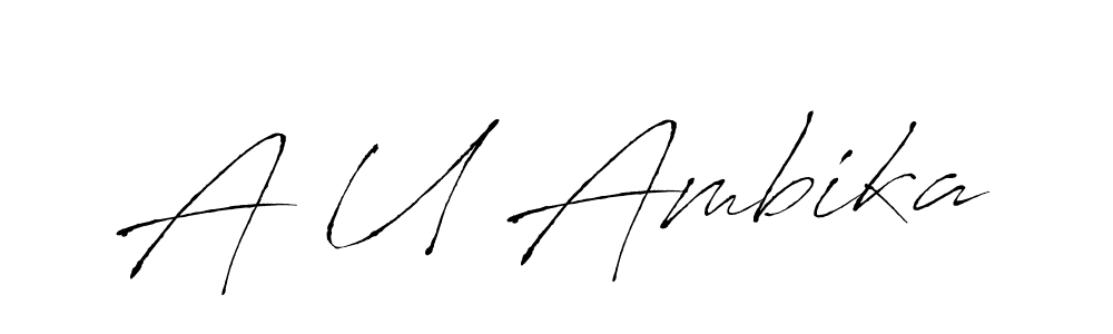 How to Draw A U Ambika signature style? Antro_Vectra is a latest design signature styles for name A U Ambika. A U Ambika signature style 6 images and pictures png