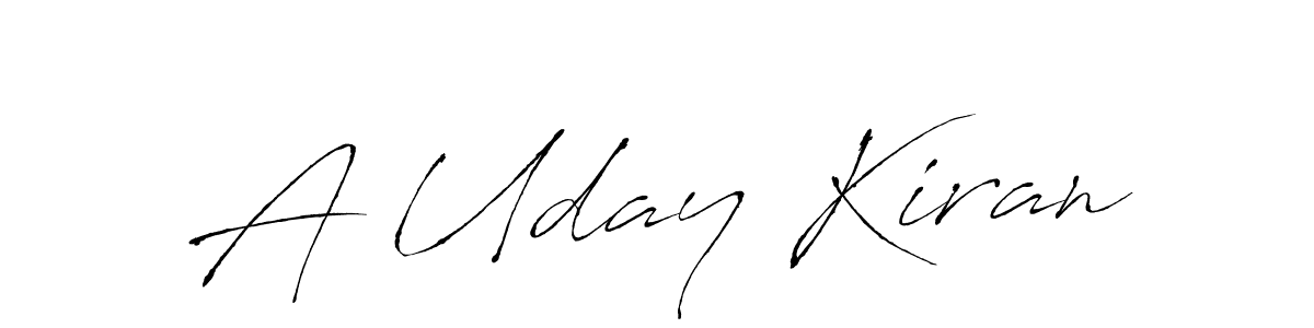 Also You can easily find your signature by using the search form. We will create A Uday Kiran name handwritten signature images for you free of cost using Antro_Vectra sign style. A Uday Kiran signature style 6 images and pictures png