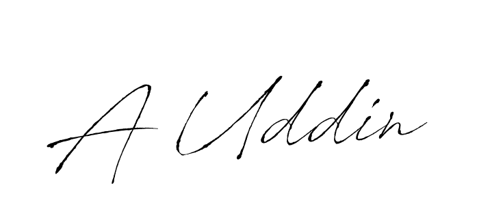 Also we have A Uddin name is the best signature style. Create professional handwritten signature collection using Antro_Vectra autograph style. A Uddin signature style 6 images and pictures png
