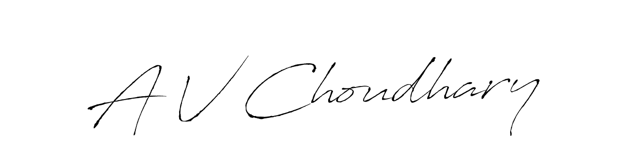 Make a beautiful signature design for name A V Choudhary. Use this online signature maker to create a handwritten signature for free. A V Choudhary signature style 6 images and pictures png