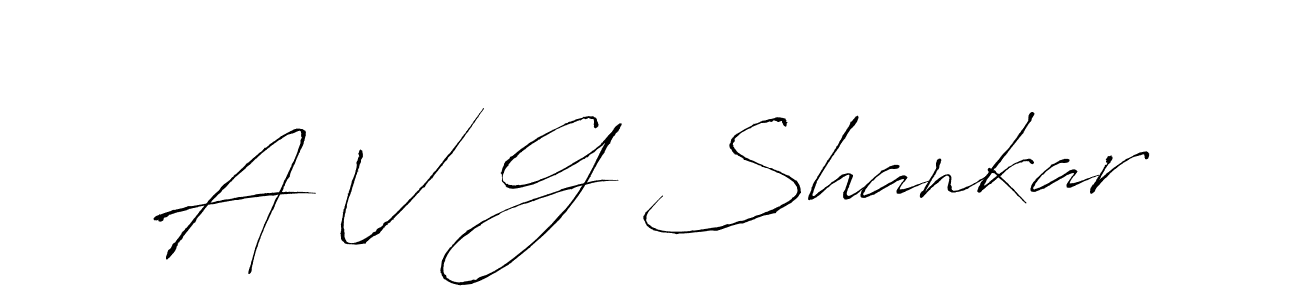 Also we have A V G Shankar name is the best signature style. Create professional handwritten signature collection using Antro_Vectra autograph style. A V G Shankar signature style 6 images and pictures png