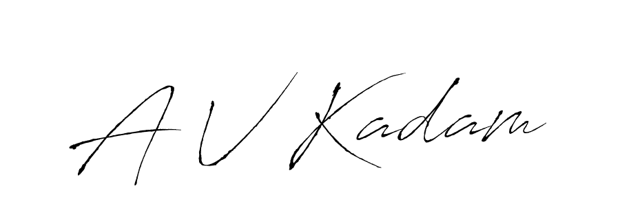 Similarly Antro_Vectra is the best handwritten signature design. Signature creator online .You can use it as an online autograph creator for name A V Kadam. A V Kadam signature style 6 images and pictures png