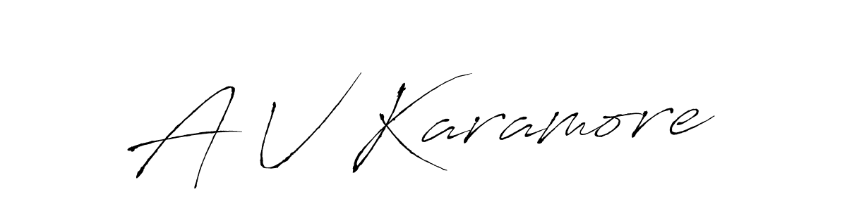 Use a signature maker to create a handwritten signature online. With this signature software, you can design (Antro_Vectra) your own signature for name A V Karamore. A V Karamore signature style 6 images and pictures png