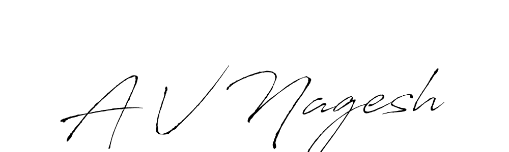 if you are searching for the best signature style for your name A V Nagesh. so please give up your signature search. here we have designed multiple signature styles  using Antro_Vectra. A V Nagesh signature style 6 images and pictures png