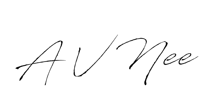 You should practise on your own different ways (Antro_Vectra) to write your name (A V Nee) in signature. don't let someone else do it for you. A V Nee signature style 6 images and pictures png