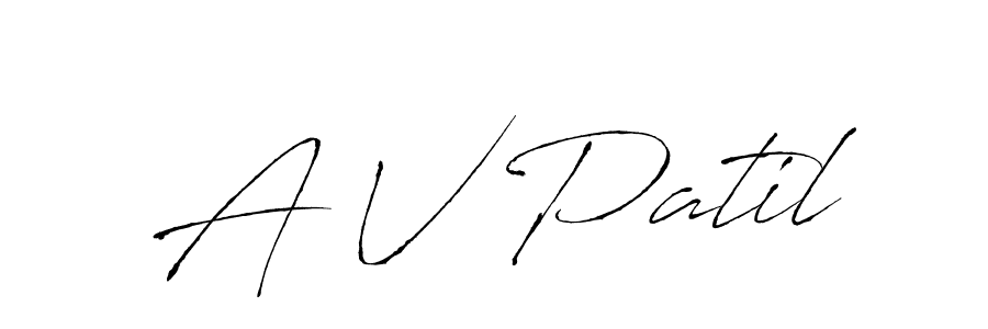 Make a short A V Patil signature style. Manage your documents anywhere anytime using Antro_Vectra. Create and add eSignatures, submit forms, share and send files easily. A V Patil signature style 6 images and pictures png