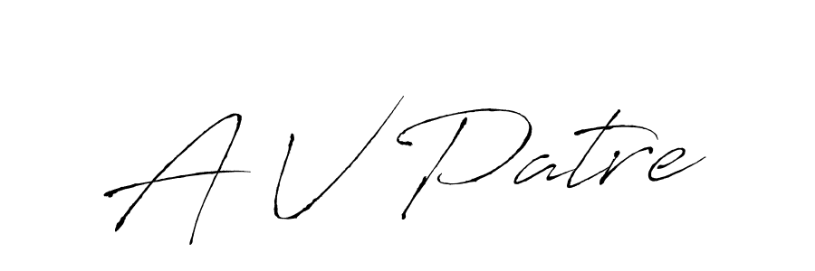 Make a beautiful signature design for name A V Patre. Use this online signature maker to create a handwritten signature for free. A V Patre signature style 6 images and pictures png