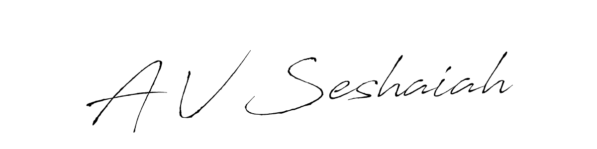 Use a signature maker to create a handwritten signature online. With this signature software, you can design (Antro_Vectra) your own signature for name A V Seshaiah. A V Seshaiah signature style 6 images and pictures png