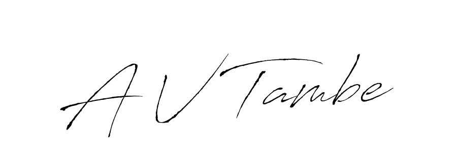 Once you've used our free online signature maker to create your best signature Antro_Vectra style, it's time to enjoy all of the benefits that A V Tambe name signing documents. A V Tambe signature style 6 images and pictures png