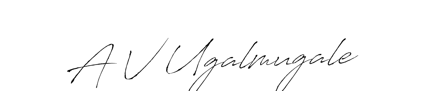 Once you've used our free online signature maker to create your best signature Antro_Vectra style, it's time to enjoy all of the benefits that A V Ugalmugale name signing documents. A V Ugalmugale signature style 6 images and pictures png