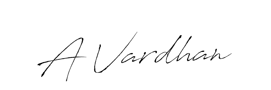 The best way (Antro_Vectra) to make a short signature is to pick only two or three words in your name. The name A Vardhan include a total of six letters. For converting this name. A Vardhan signature style 6 images and pictures png