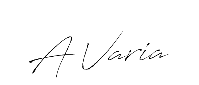 Design your own signature with our free online signature maker. With this signature software, you can create a handwritten (Antro_Vectra) signature for name A Varia. A Varia signature style 6 images and pictures png