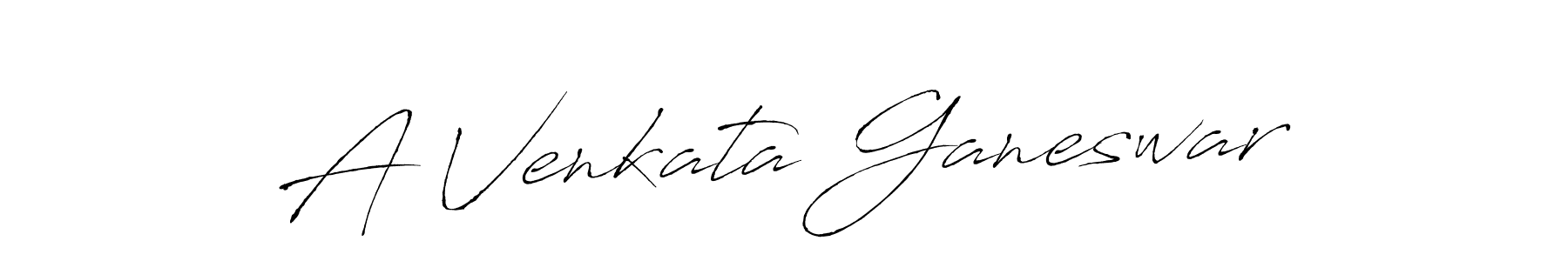 This is the best signature style for the A Venkata Ganeswar name. Also you like these signature font (Antro_Vectra). Mix name signature. A Venkata Ganeswar signature style 6 images and pictures png
