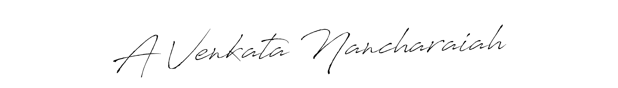 How to Draw A Venkata Nancharaiah signature style? Antro_Vectra is a latest design signature styles for name A Venkata Nancharaiah. A Venkata Nancharaiah signature style 6 images and pictures png
