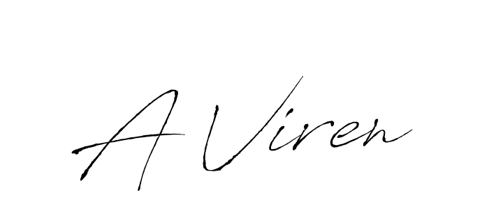 Also You can easily find your signature by using the search form. We will create A Viren name handwritten signature images for you free of cost using Antro_Vectra sign style. A Viren signature style 6 images and pictures png