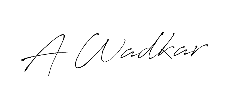The best way (Antro_Vectra) to make a short signature is to pick only two or three words in your name. The name A Wadkar include a total of six letters. For converting this name. A Wadkar signature style 6 images and pictures png