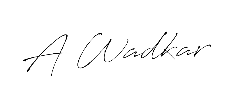 The best way (Antro_Vectra) to make a short signature is to pick only two or three words in your name. The name A Wadkar include a total of six letters. For converting this name. A Wadkar signature style 6 images and pictures png