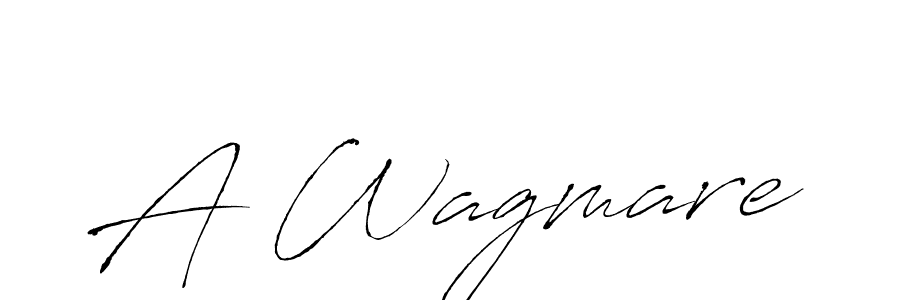 How to make A Wagmare signature? Antro_Vectra is a professional autograph style. Create handwritten signature for A Wagmare name. A Wagmare signature style 6 images and pictures png