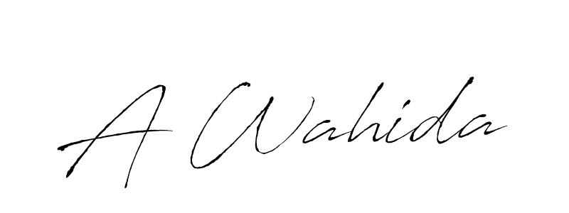 Use a signature maker to create a handwritten signature online. With this signature software, you can design (Antro_Vectra) your own signature for name A Wahida. A Wahida signature style 6 images and pictures png