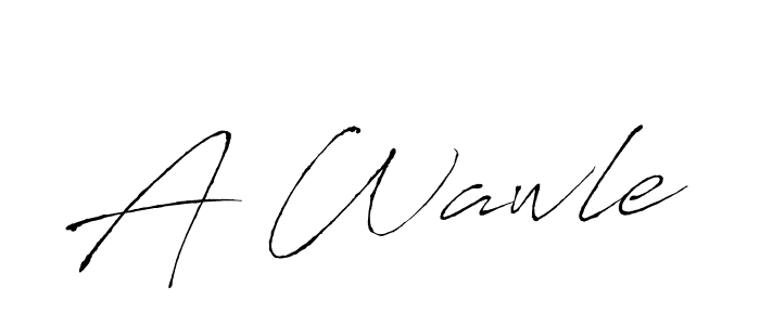 Antro_Vectra is a professional signature style that is perfect for those who want to add a touch of class to their signature. It is also a great choice for those who want to make their signature more unique. Get A Wawle name to fancy signature for free. A Wawle signature style 6 images and pictures png