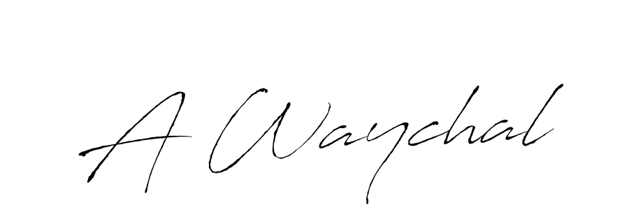 The best way (Antro_Vectra) to make a short signature is to pick only two or three words in your name. The name A Waychal include a total of six letters. For converting this name. A Waychal signature style 6 images and pictures png