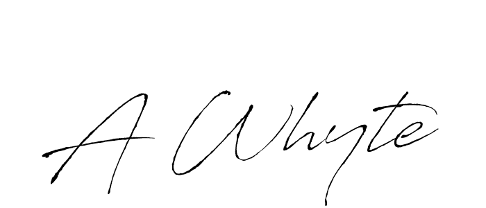 How to make A Whyte name signature. Use Antro_Vectra style for creating short signs online. This is the latest handwritten sign. A Whyte signature style 6 images and pictures png