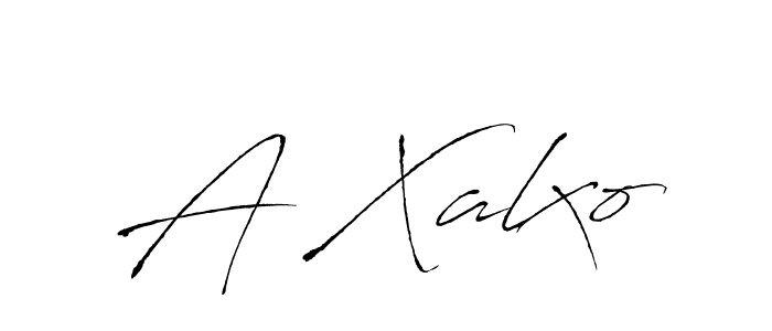 Also we have A Xalxo name is the best signature style. Create professional handwritten signature collection using Antro_Vectra autograph style. A Xalxo signature style 6 images and pictures png